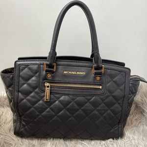 Michael Kors Medium Quilted Black Tote Bag